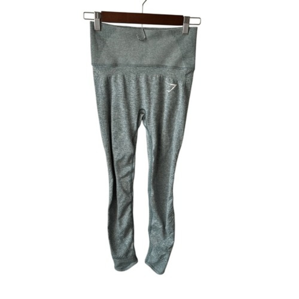 Gymshark‎ Vital Rise Seamless Leggings Light Green Marl - Size XS